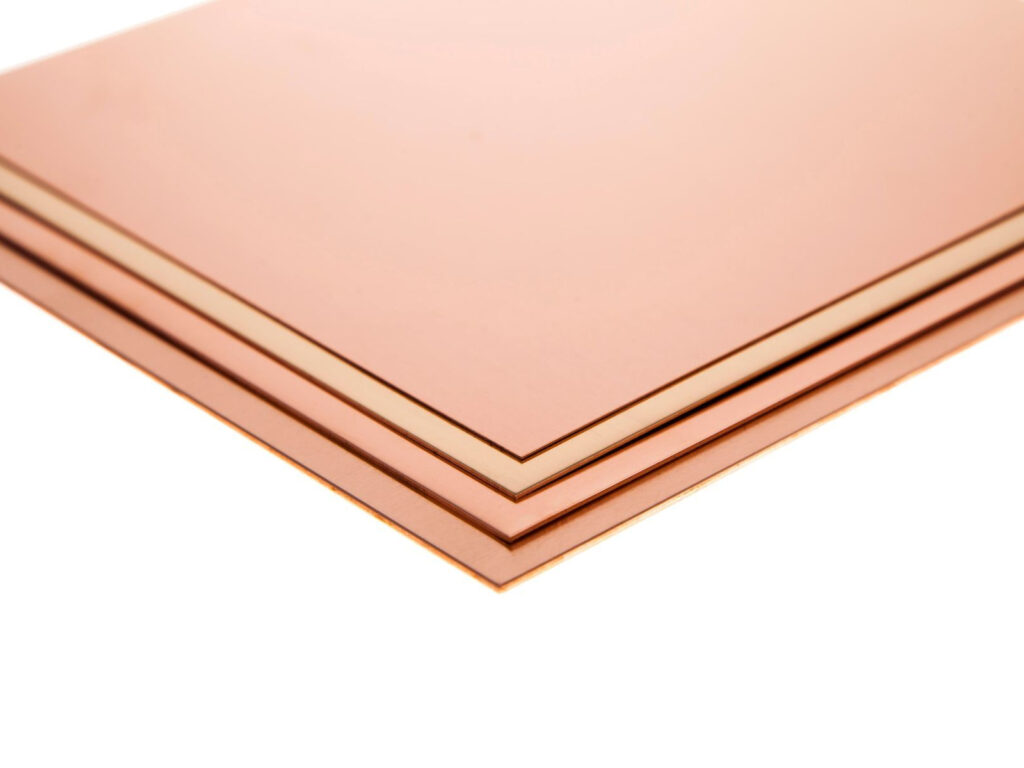 Бронзовый лист 2 мм 1500 мм 1500 мм БрБ2 ГОСТ 613-79