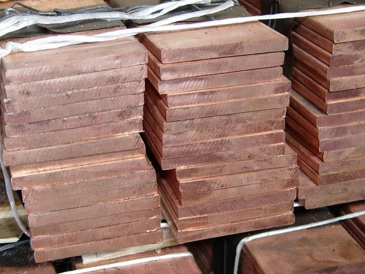 Медная плита горячекатаная 2000 мм 150 мм 25 мм М1 ГОСТ 1173-2006