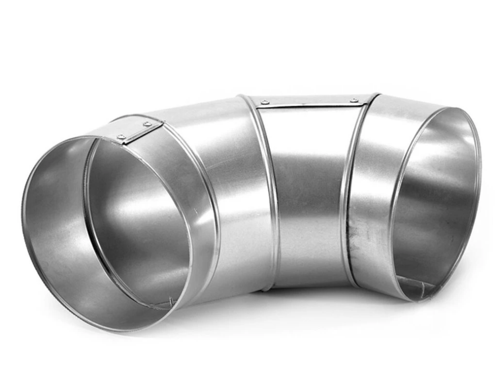Отвод кожуха из нержавеющей стали 640 мм