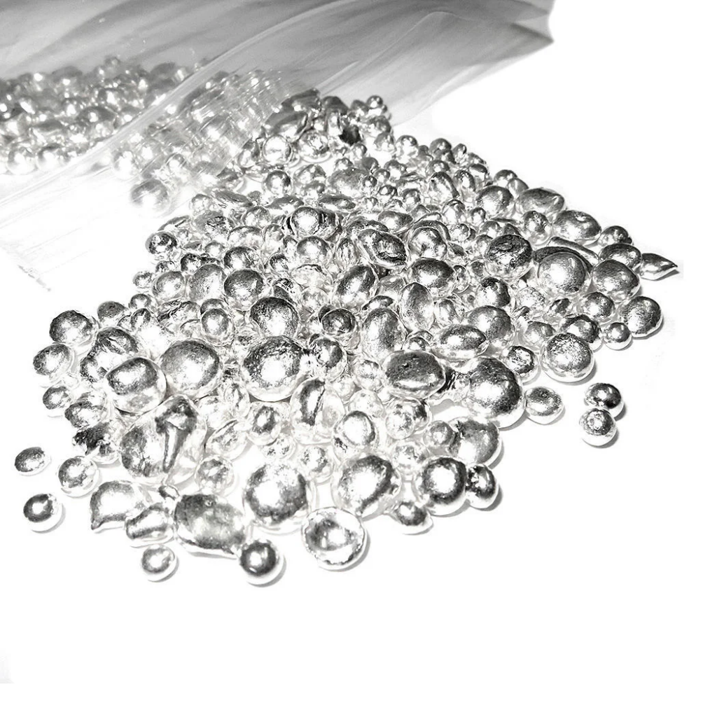 Серебро в гранулах 4 мм Ср99.99 ТУ 1752-013-05774969-2010