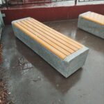Бетонные скамейки для: Корпуса института МФЮА
